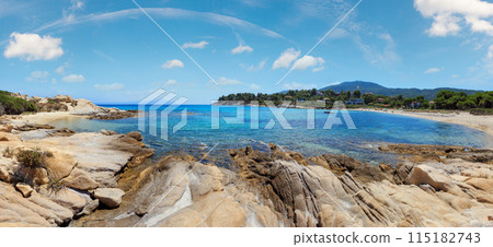 Aegean sea coast (Chalkidiki, Greece). 115182743