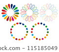 Frame decoration in SDGs colors 115185049