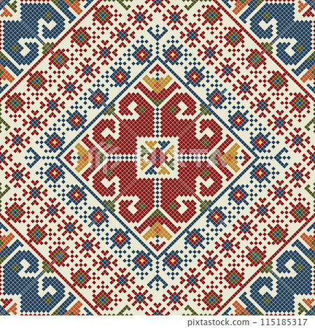 Bulgarian embroidery pattern 109 115185317
