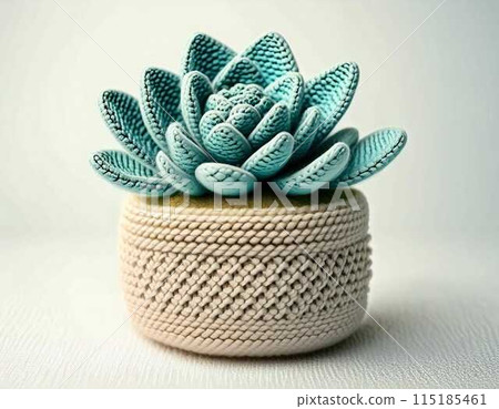 可愛的 amigurumi 多汁室內植物 115185461