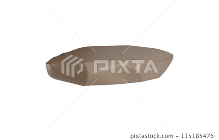 Vector stone podium for product demonstration. Isolated background. 115185476