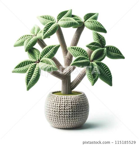 Cute Amigurumi Pachira Houseplant 115185529