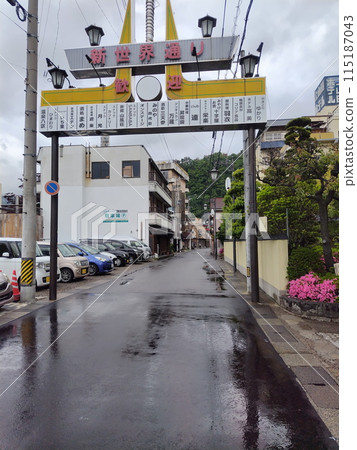 Togura Kamiyamada Onsen after the rain, Chikuma City, Nagano Prefecture 4 115187043