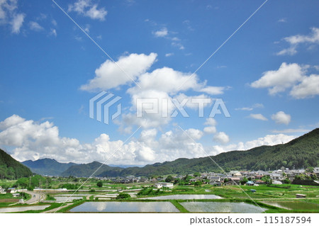 長野縣大方郡長川町田園風光4 長野縣大方郡長川町田園風光4 115187594