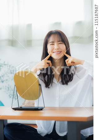 Women who care about their skin Women who care about their skin 115187687