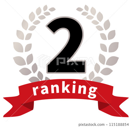 2nd place ranking icon illustration 115188854