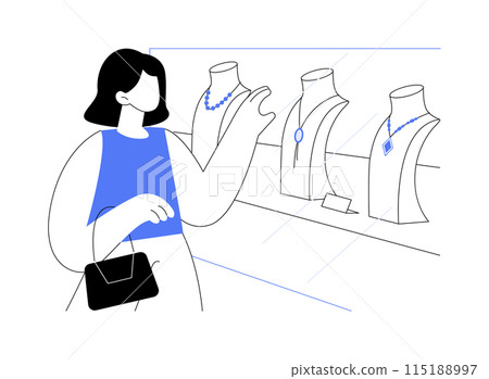 Wish list isolated cartoon vector illustrations. 115188997