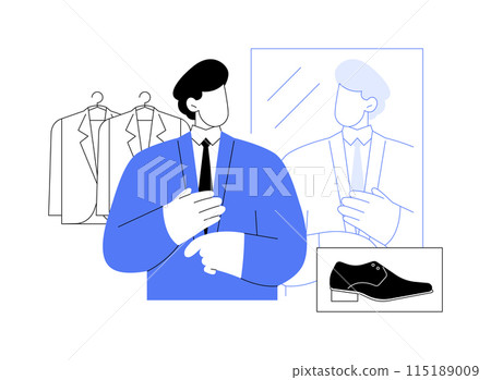 Classic fashion isolated cartoon vector illustrations. Classic fashion isolated cartoon vector illustrations. 115189009