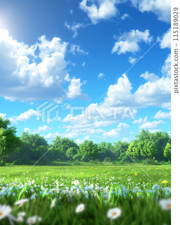 清爽的夏日草甸 清爽的夏日草甸 115189029