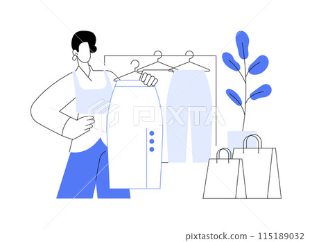 New fashion collection isolated cartoon vector illustrations. New fashion collection isolated cartoon vector illustrations. 115189032