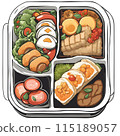 bento lunch box 115189057