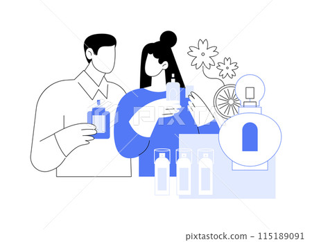 Favorite fragrance isolated cartoon vector illustrations. 115189091