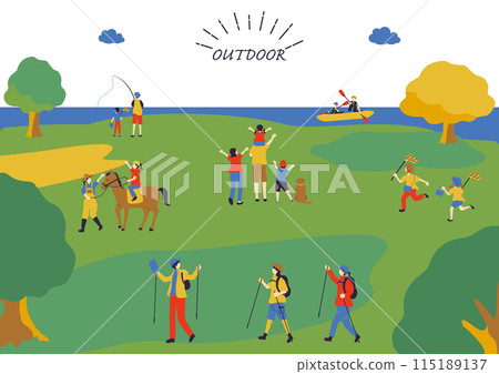 People who enjoy the outdoors People who enjoy the outdoors 115189137