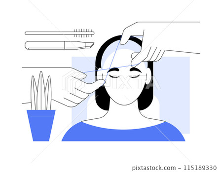 Threading isolated cartoon vector illustrations. 115189330