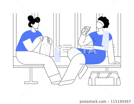 Socialization isolated cartoon vector illustrations. 115189367