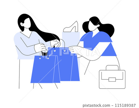 Buy More Save More isolated cartoon vector illustrations. 115189387