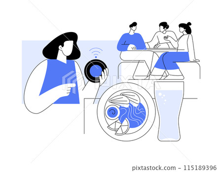 Guest call system isolated cartoon vector illustrations. 115189396