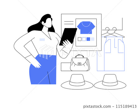 Retail software isolated cartoon vector illustrations. 115189413