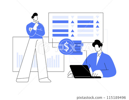 Stock market trader isolated cartoon vector illustrations. 115189496