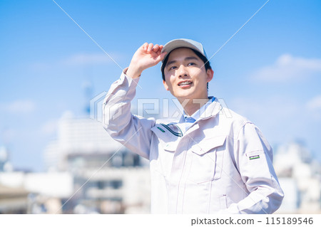 Hopeful young male engineer 115189546