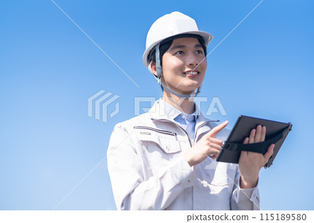 A young male engineer conducting a maintenance inspection A young male engineer conducting a maintenance inspection 115189580