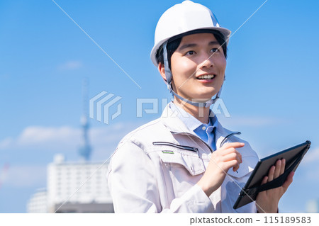 A young male engineer conducting a maintenance inspection A young male engineer conducting a maintenance inspection 115189583