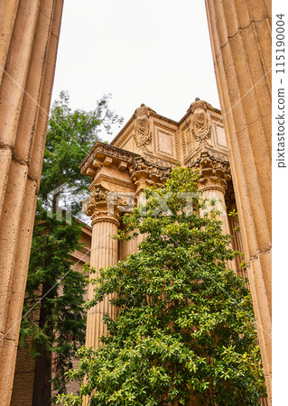Ancient Roman ruin with colonnade architecture at Palace of Fine Arts 115190004