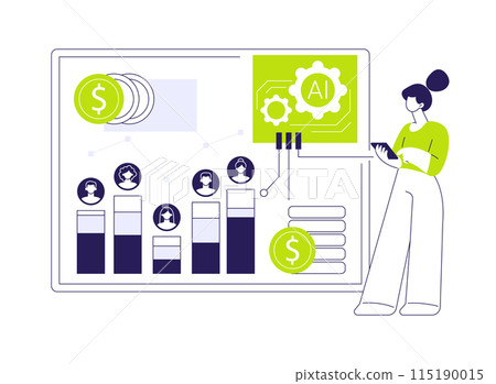 AI-Lead Scoring for Sales Teams abstract concept vector illustration. AI-Lead Scoring for Sales Teams abstract concept vector illustration. 115190015