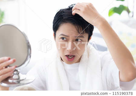 Beauty image: A man who cares about his hair 115190378