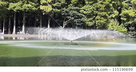 有噴泉的公園 115190699