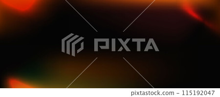 Light leak effect texture. Retro photo filter background. Vintage film bokeh flare overlay. Exposed old photography backdrop. Abstract red orange blurred gradient wallpaper. Vector burnt color footage 115192047