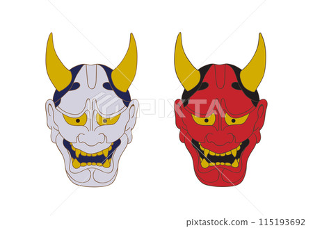般若面具的插圖 115193692
