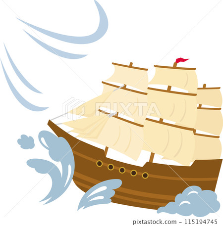 帆船逆風強勁，處境艱困 115194745