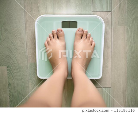 Feet on the scale 115195116