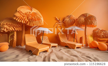 Travel-Vacation Orange color image 115196628