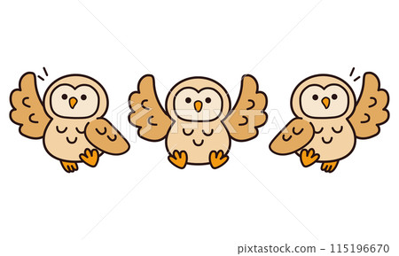貓頭鷹插圖集 115196670