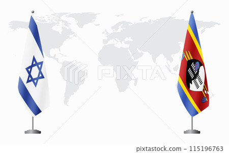 Israel and Kingdom of eSwatini - Swaziland flags for offi Israel and Kingdom of eSwatini - Swaziland flags for offi 115196763