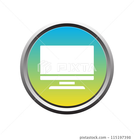 Illustration Vector graphic of monitor icon template 115197398