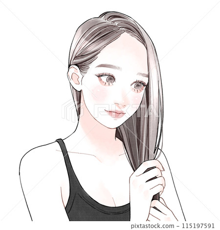 照顧頭髮的女人 115197591