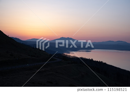 The sunrise of the Bihoro Pass 115198521