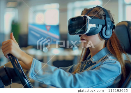 Driving school vr 115198635