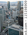 大阪的建築物和高速公路 115198909