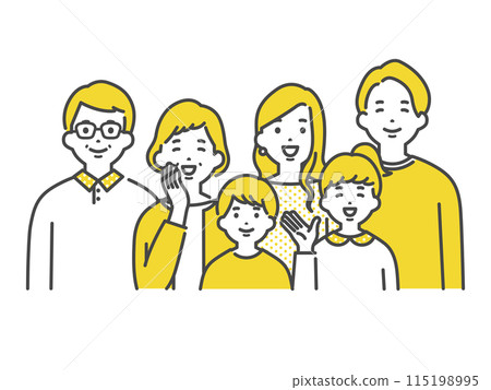 Close family of three generations Close family of three generations 115198995
