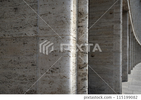 external view of the palace hall in Bucharest, Romania 115199082