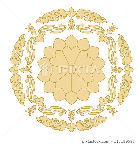 Floral circle pattern 115199585