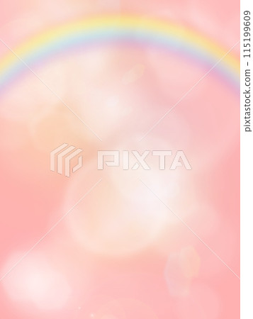 Pink background and rainbow image material Pink background and rainbow image material 115199609