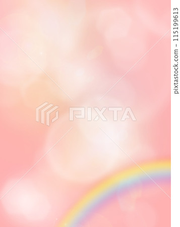 Pink background and rainbow image material Pink background and rainbow image material 115199613
