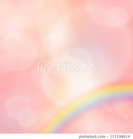 Pink background and rainbow image material Pink background and rainbow image material 115199614