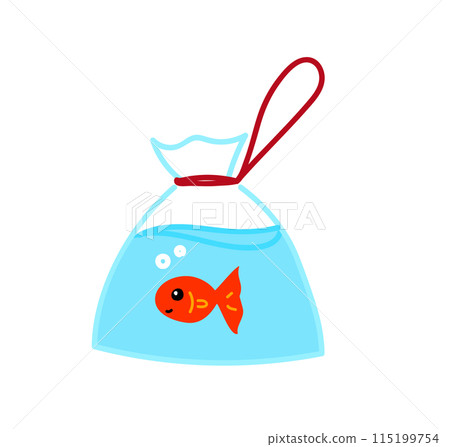 Cute goldfish illustration Cute goldfish illustration 115199754