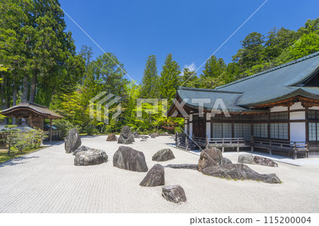 高野山金剛峰寺、內堂前的磐龍庭園 115200004
